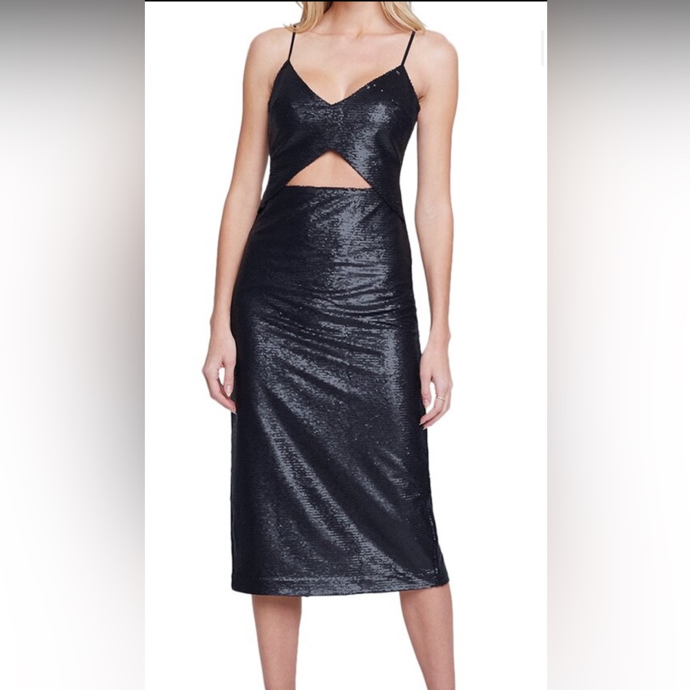 L'AGENCE Strapless Black Dress